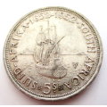 A 1952 SOUTH AFRICAN FIVE SHILLING