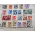 5 PAGES OF ITALIAN STAMPS