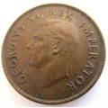 1944 SOUTH AFRICAN QUARTER PENNY--GOOD DETAIL