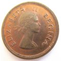 1958 SOUTH AFRICAN QUARTER PENNY--GOOD DETAIL--NATURAL BRIGHT PATINA--UNC