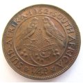 1952 SOUTH AFRICAN QUARTER PENNY--GOOD DETAIL