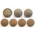 7 MOZAMBIQUE COINS FROM 1936 40`s. 50`s and 60`s