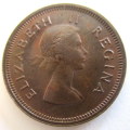 1954 SOUTH AFRICAN QUARTER PENNY---GOOD DETAIL