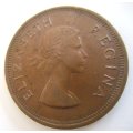 1954 SOUTH AFRICAN  PENNY---GOOD  DETAIL