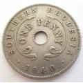 A 1940 SOUTHERN RHODESIA PENNY--XF