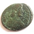AN ANCIENT COIN. SOLDIER SPEARING FALLEN HORSEMAN--Constantius 11 337-361 AD