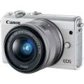 CANON EOS M100 MIRRORLESS DIGITAL CAMERA * 15-45 MM LENS IS* 24.1 MEGAPIXELS *64 GB SD CARD*CHARGER*