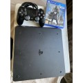 BOXED SONY PLAYSTATION 4 SLIM*500 GB HDD*1 GAME(DESTIN)*1 REMOT CONTROL*HDMI*POWER CABLE*USB CABLE