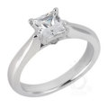 "IN STOCK"   Genuine 18K WHITE Gold 0.51ct diamond engagement ring