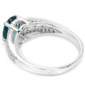 ***IN STOCK!!***REAL GEMSTONES***OVAL LONDON BLUE TOPAZ STERLING 925 SILVER RING 7.25