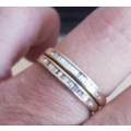 ***IN STOCK!!*** 2 X rings - 4 gram 18ct gold set with .40ct Channel set diamonds