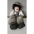 Beautiful vintage clown doll