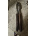 Vintage nutcracker with wooden handle
