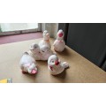 Cute selection of small ceramic birdy ornaments