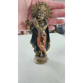 Small handpainted Krishna ornament resin