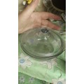 Vintage small Fireking dish with lid