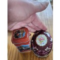 Small vintage style tins