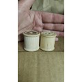 Vintage wooden cotton reels