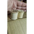 Vintage wooden cotton reels