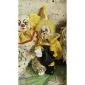 Collectable clown porcelain dolls