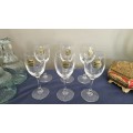 Crystal sherry glasses