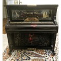 Vintage Piano Music/Jewelry Box Keepsake Black Laquer Storage