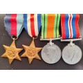 4 second world war full size medals
