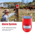 2 x Outdoor Solar Motion Detector, outdoor waterproof, 110db sound alarm