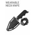 Instinct Mini Wearable Neck and Tactical Belt Knife With Nylon Sheath
