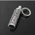 Immortal Fire Starter Matchstick, Metal Match Flint strike keychain Silver Lighter (use Zippo Fuel)