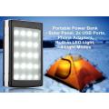 20000mAh charger External Battery Pack 20 LED Light power bank with 2 x USB charging ports