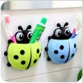 Kids ladybug tooth paste toothbrush holder, Blue