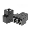 Network Cable Splitter Adapter 1 Male to 2 Male - Pack of 2