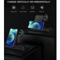 3-in-1 Wireless Fast Charger (compatible with iPhone and Android) Black