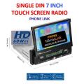 7 Inch Single BT Din BT MP5 Player with Flip out Touchscreen Car Stereo FM Radio android Mirror link