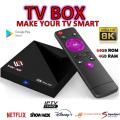 8K UHD Android TV BOX with 4GB Ram and 64GB storage.