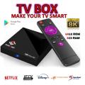 8K UHD Android TV BOX with 4GB Ram and 64GB storage.