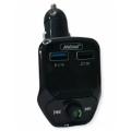 Andowl FM Car Transmitter with USB and 3.1Amp Charger, Play music via SD Card or USB