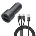 Olesson Car Charger with 3-in-1 Charging Cable