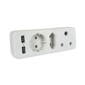 Redisson Multiplug 3-Way with 2xUSB for Phone Charging