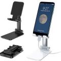 Folding Desktop Stand Holder for Mobile Phones and Tablets up to 11, Adjustable Height and Angle