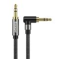 3.5mm Aux Jack Male to Male Audio Cable for Car Headphone Pc (Black)