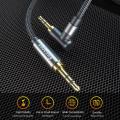 3.5mm Aux Jack Male to Male Audio Cable for Car Headphone Pc (Black)