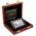 2017 KRUGERRAND 50TH ANNIVERSARY 3 OZ 999 SILVER REV PROOF AND PREMIUM UNC COIN BAR
