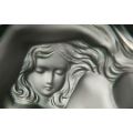 Lalique Daphne Frosted Crystal Dresser Box