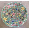 Large Antique Chinese Ceramic Bowl depicting flowers