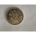 1896 ZAR Three Pence **Brilliant uncirculated, beautiful toning**