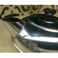 RETRO CHROME ON COPPER TEAPOT FOR TWO, A BRITDIS  PRODUCT, MADE IN NEW ZEALAND