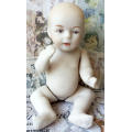 VINTAGE,  BISQUE MINI BABY DOLL WITH MOVING ARMS AND LEGS, NEEDING MOM TO SEW HIM / HER AN OUTFIT