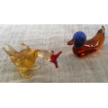10 X ASSORTED HAND MADE VENETIAN GLASS MINIATURE ANIMALS, DOLL HOUSE PERFECT